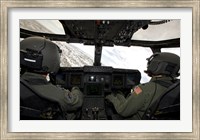 Framed Cockpit View of a CV-22 Osprey