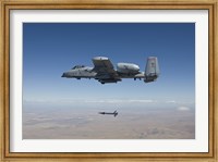 Framed A-10C Thunderbolt Releases a GBU-12 Laser Guided Bomb