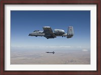 Framed A-10C Thunderbolt Releases a GBU-12 Laser Guided Bomb