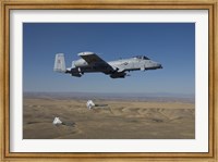 Framed A-10C Thunderbolt Releases two High Drag BDU-50's over Idaho