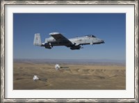 Framed A-10C Thunderbolt Releases two High Drag BDU-50's over Idaho