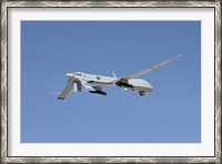 Framed MQ-1 Predator Over New Mexico