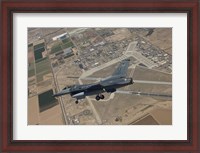 Framed F-16 Fighting Falcon over Luke Air Force Base, Arizona