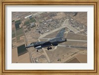 Framed F-16 Fighting Falcon over Luke Air Force Base, Arizona