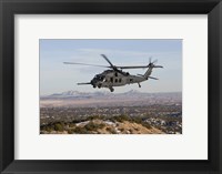 Framed HH-60G Pave Hawk Flies a Low Level Route over New Mexico