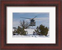 Framed HH-60G Pave Hawk Flies Low in New Mexico
