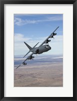 Framed MC-130 Manuevers During a Training Mission
