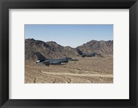 Framed Two F-16's with the Arizona Mountains