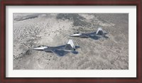 Framed Two F-22 Raptors over New Mexico