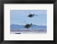 Framed Two HH-60G Pave Hawk's over New Mexico