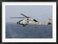 Framed SH-60J Seahawk Over the Arabian Sea