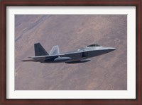 Framed F-22 Raptor on a Training Mission