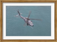 Framed HH-60G Pave Hawk Along the coastline of Okinawa, Japan (from above)