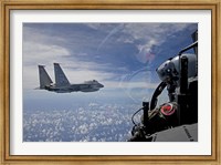 Framed F-15 Eagle Pilot with his Wingman