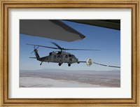 Framed HH-60G Pave Hawk Conducts Aerial Refueling from an HC-130