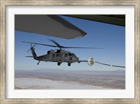 Framed HH-60G Pave Hawk Conducts Aerial Refueling from an HC-130