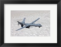 Framed MQ-9 Reaper Over Southern New Mexico