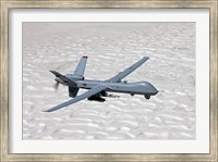 Framed MQ-9 Reaper Over Southern New Mexico