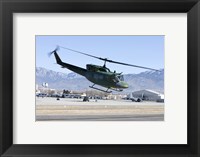 Framed UH-1N Twin Huey near Kirtland Air Force Base, New Mexico