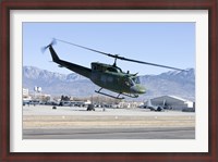 Framed UH-1N Twin Huey near Kirtland Air Force Base, New Mexico