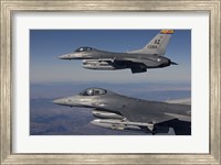 Framed Close-Up of Two F-16's over Arizona
