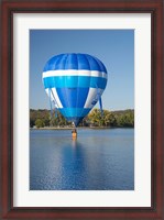 Framed Australia, Canberra, Hot Air Balloon, Lake Burley Griffin