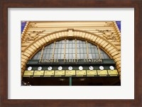 Framed Australia, Melbourne, Flinders Street Train Station