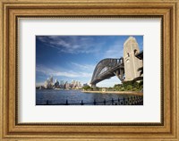 Framed Australia, New South Wales, Sydney Harbour Bridge and CBD