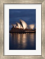 Framed Australia, New South Wales, Sydney Opera House Silhouette