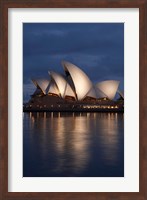 Framed Australia, New South Wales, Sydney Opera House Silhouette