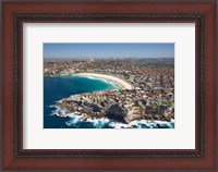 Framed Australia, New South Wales, Sydney, Bondi Beach - aerial