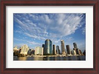 Framed Australia, Queensland, Brisbane River, City Skyline