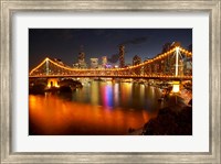 Framed Australia, Queensland, Story Bridge, Brisbane River