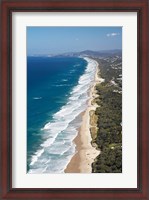 Framed Australia, Queensland, Sunshine Beach coastline