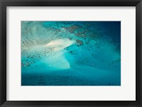 Framed Upolu Cay and Dive Boats, Great Barrier Reef Marine Park, Australia