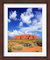 Framed holy mountain of Uluru, Ayers Rock, Australia