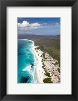 Framed Friendly Beaches Coastline, Freycinet NP, Australia