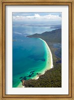 Framed Hazards Beach Coastline, Freycinet, Tasmania, Australia