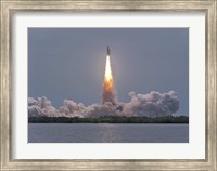 Framed Launch of Space Shuttle Atlantis