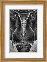 Framed Tyrannosaurus Rex in Black & White