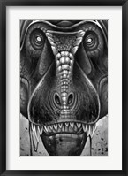 Framed Tyrannosaurus Rex in Black & White