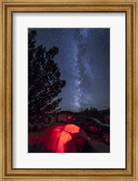 Framed Milky Way Sets Behind a Glowing Tent, Oklahoma