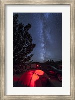 Framed Milky Way Sets Behind a Glowing Tent, Oklahoma