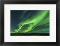 Framed Large Aurora Borealis Display in Iceland