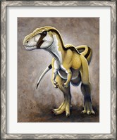 Framed Megalosaurus, a Large Meat-Eating Dinosaur of the Jurassic period