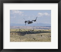 Framed Two CV-22 Osprey's Low Level Flying over New Mexico