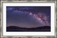 Framed Milky Way Rises the McDonald Observatory near Fort Davis, Texas