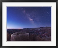 Framed Milky Way over the Needle Rock Formations of Bryce Canyon, Utah