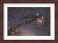 Framed Rho Ophiuchus Area in Sagittarius