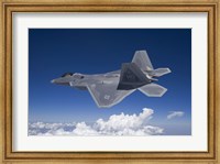 Framed F-22 Raptor over Southern New Mexico